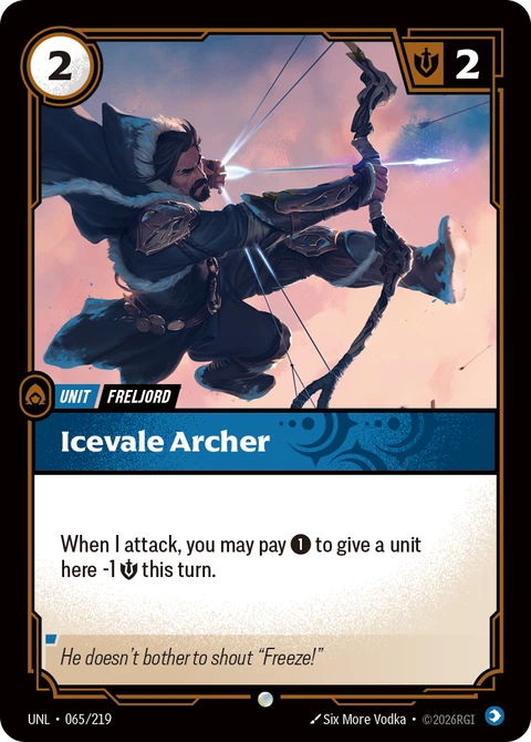 Icevale Archer - Riftbound card