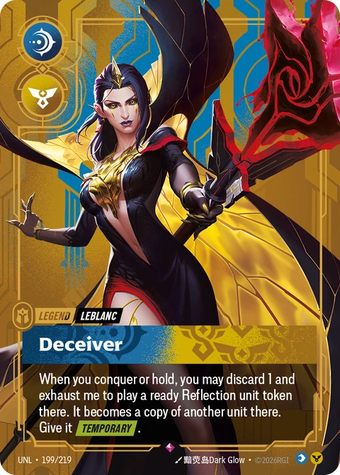 LeBlanc, Deceiver - Riftbound card
