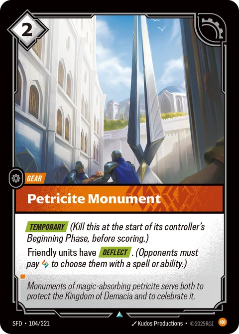 Petricite Monument - Riftbound card