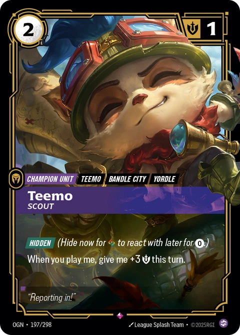 Teemo, Scout - Riftbound card
