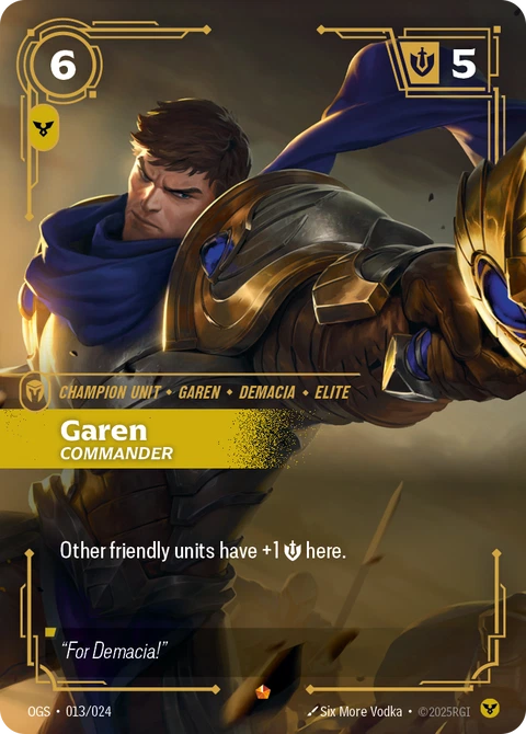 Garen, Commander - Riftbound card