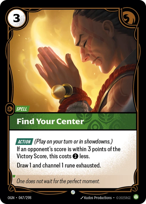 Find Your Center - Riftbound card