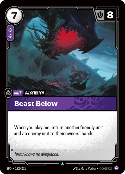 Beast Below - Riftbound card