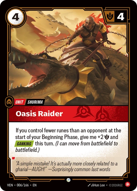 Oasis Raider - Riftbound card