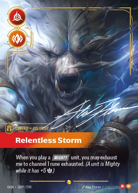 Volibear, Relentless Storm - Riftbound card