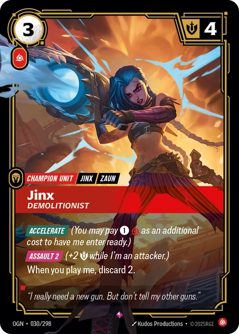 Jinx, Demolitionist - Riftbound card