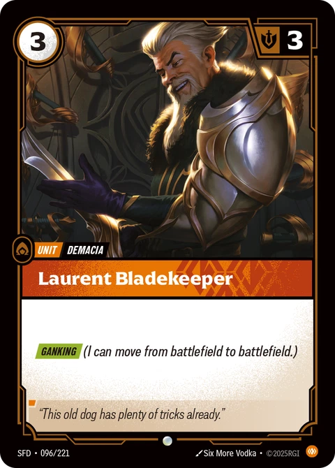 Laurent Bladekeeper - Riftbound card