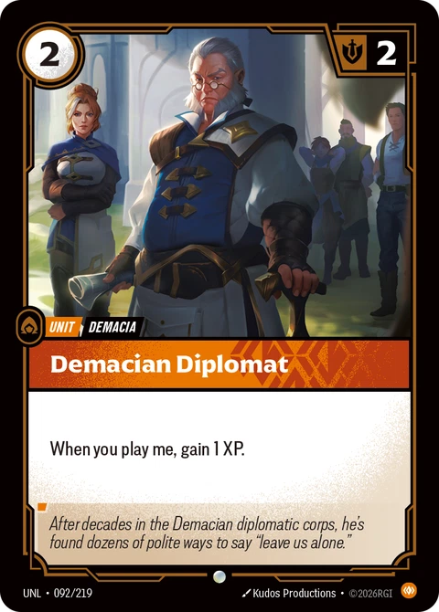 Demacian Diplomat - Riftbound card