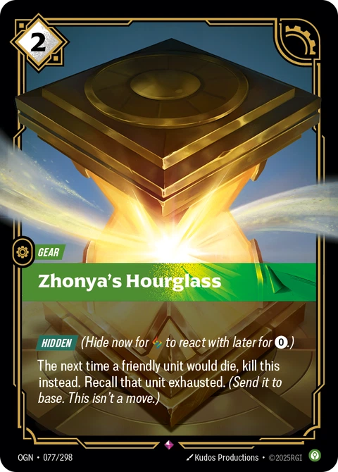 Zhonya's Hourglass, Riftbound Legend