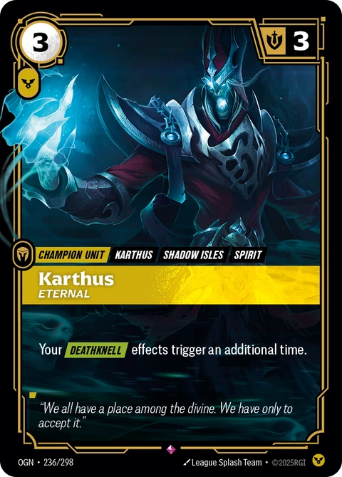 Karthus, Eternal - Riftbound card