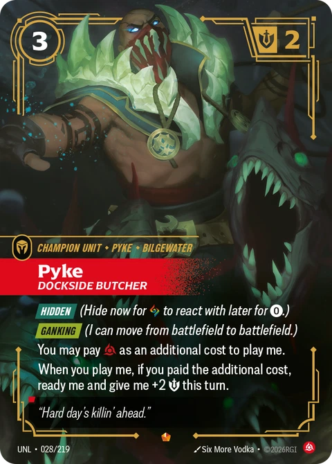 Pyke, Dockside Butcher - Riftbound card