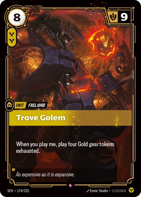 Trove Golem - Riftbound card