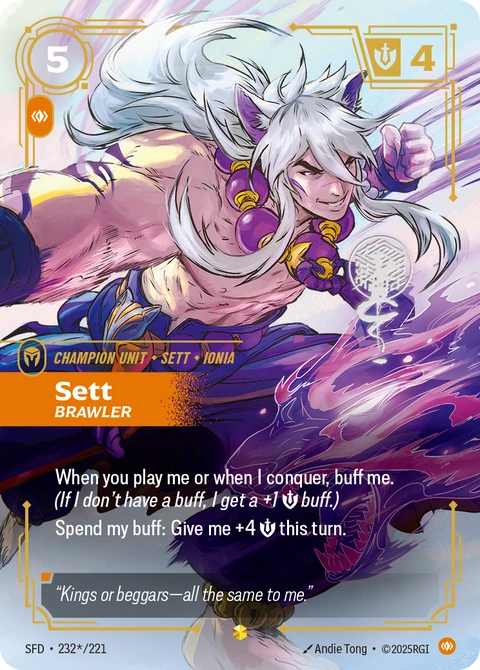 Sett, Brawler - Riftbound card