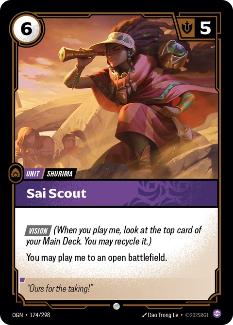 Sai Scout - Riftbound card