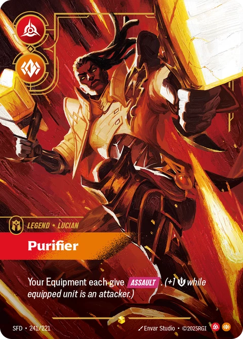 Lucian, Purifier - Riftbound card