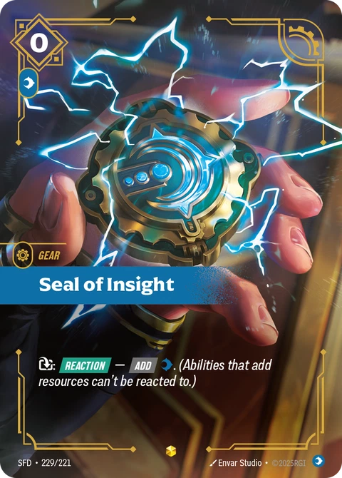 Seal of Insight - Riftbound card