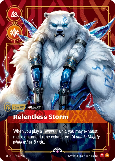 Volibear, Relentless Storm - Riftbound card