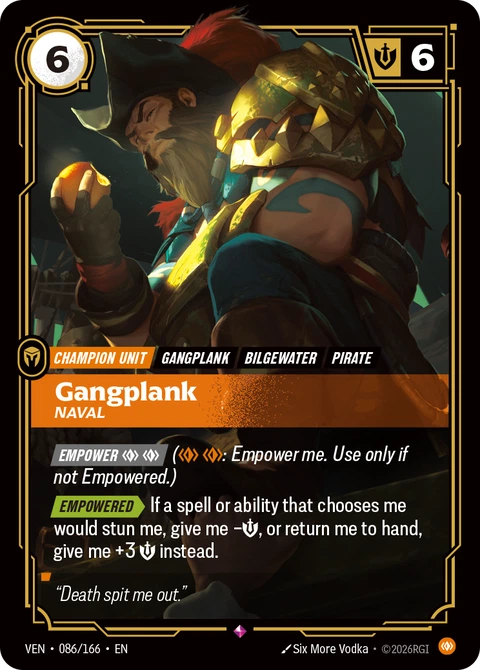 Gangplank, Naval - Riftbound card