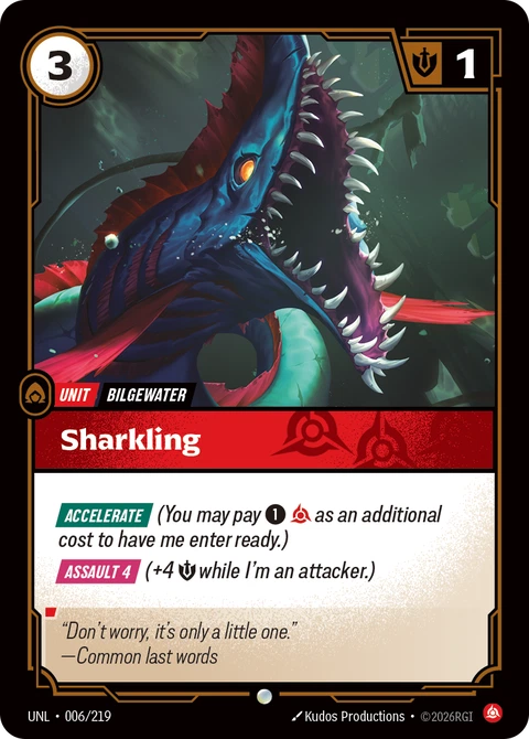 Sharkling - Riftbound card