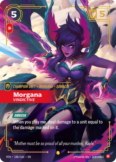 Morgana, Vindictive - Riftbound card