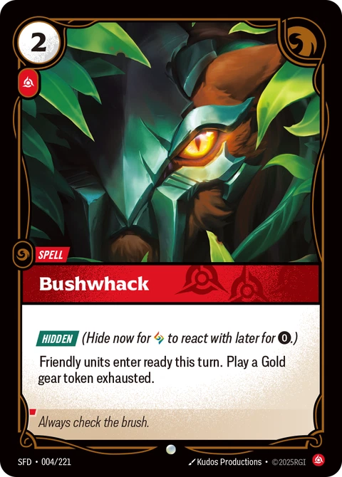 Bushwhack - Riftbound card