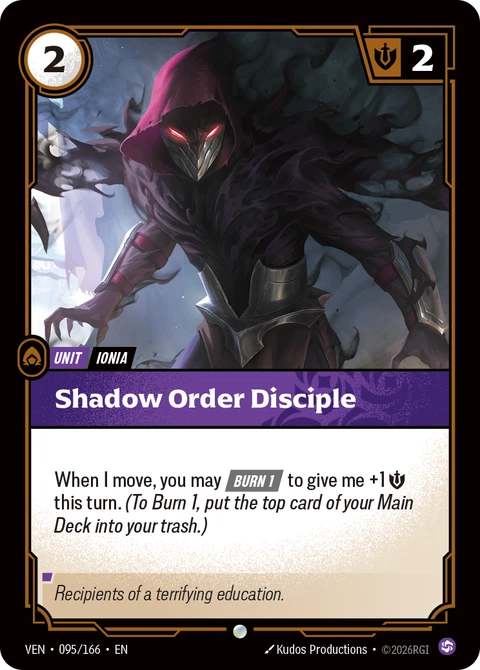 Shadow Order Disciple - Riftbound card