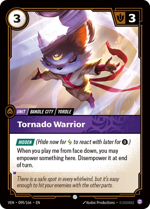 Tornado Warrior - Riftbound card