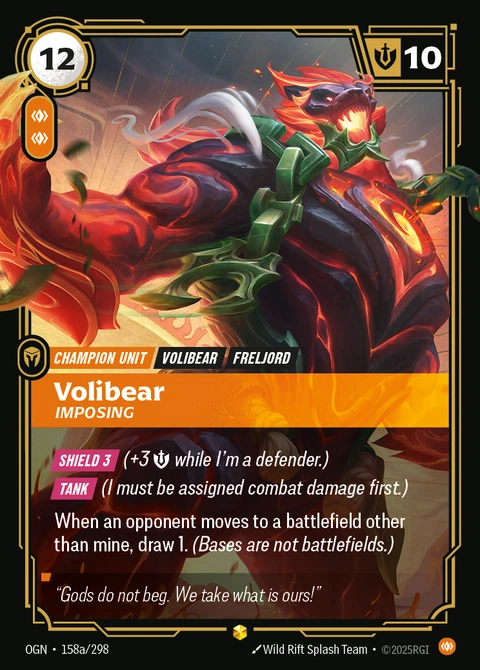 Volibear, Imposing - Riftbound card