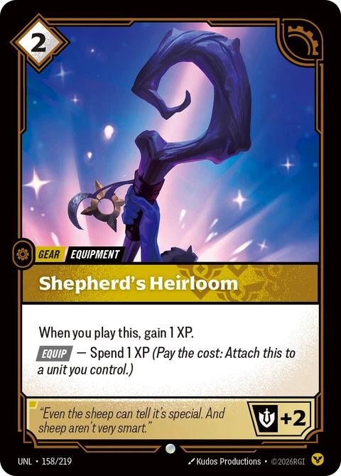 Shepherd's Heirloom - Riftbound card