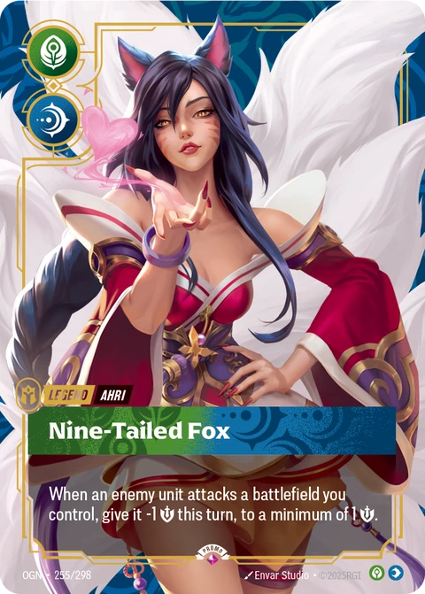 Ahri, Nine-Tailed Fox, Riftbound Legend
