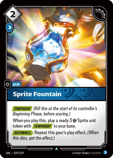 Sprite Fountain - Riftbound card