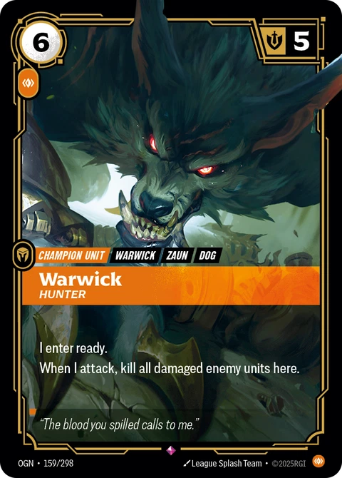Warwick, Hunter - Riftbound card