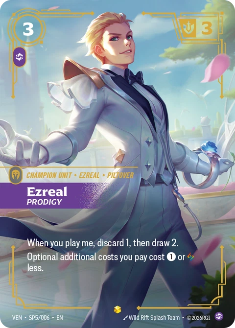 Ezreal, Prodigy - Riftbound card