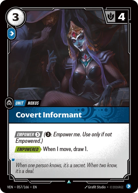 Covert Informant - Riftbound card
