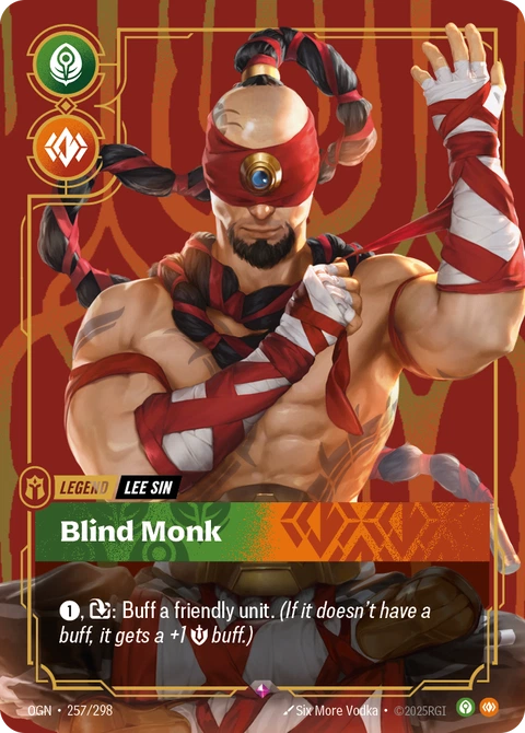 Lee Sin, Blind Monk - Riftbound card