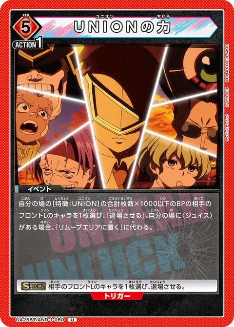 The power of UNION, Union Arena (Asia) Main Card