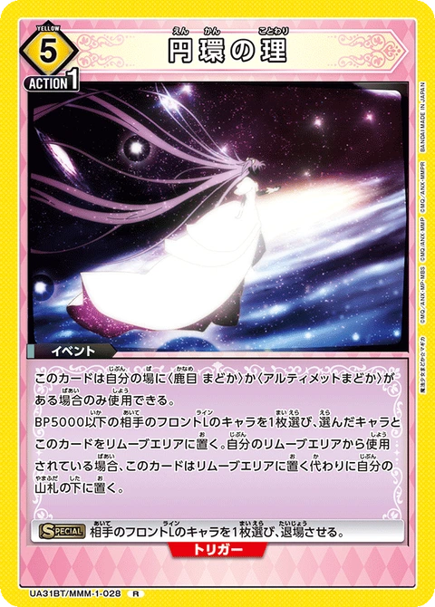 Law of Cycles, Union Arena (Asia) Main Card