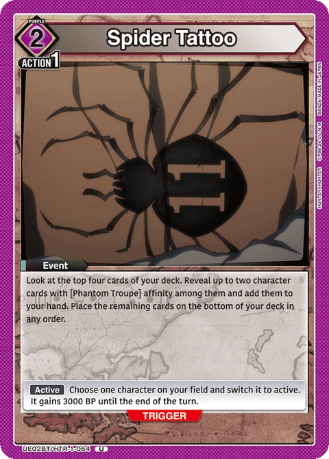 Spider Tattoo - Union Arena (English) card