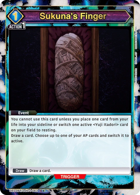 Sukuna's Finger - Union Arena (English) card
