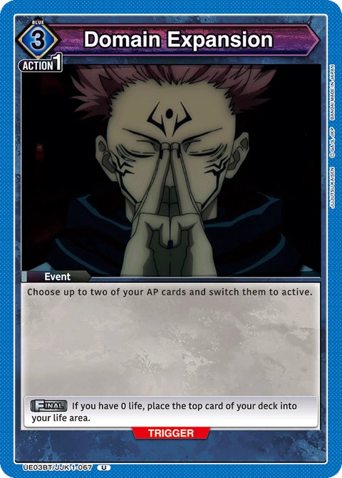 Domain Expansion - Union Arena (English) card