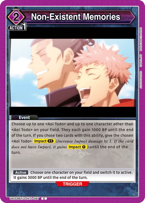 Non-Existent Memories - Union Arena (English) card