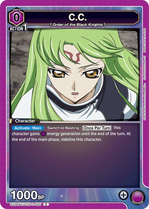 C.C. - Union Arena (English) card