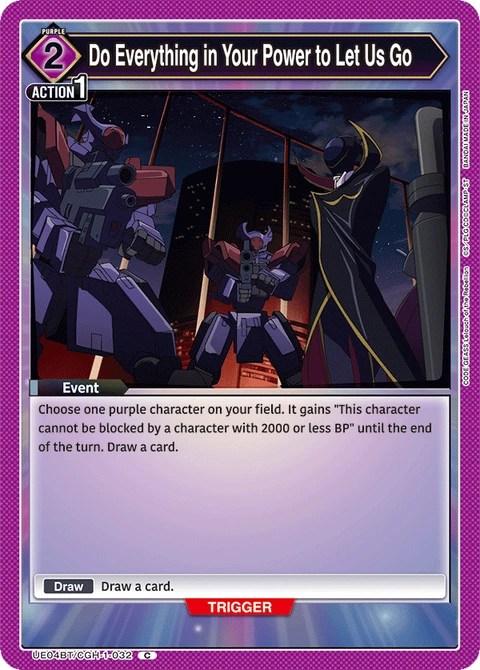 Do Everything in Your Power to Let Us Go - Union Arena (English) card