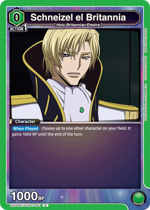 Schneizel el Britannia - Union Arena (English) card