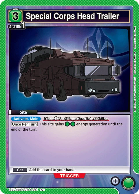 Special Corps Head Trailer - Union Arena (English) card