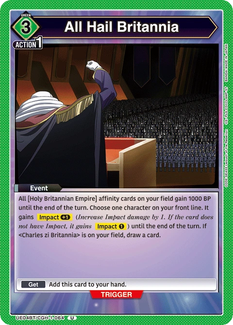All Hail Britannia - Union Arena (English) card