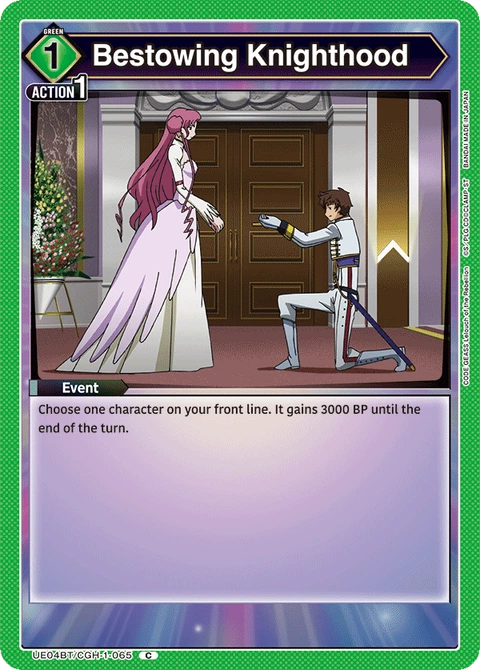 Bestowing Knighthood - Union Arena (English) card