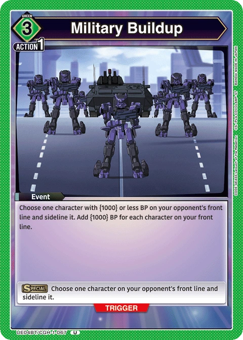 Military Buildup - Union Arena (English) card