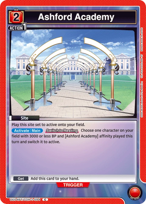 Ashford Academy - Union Arena (English) card