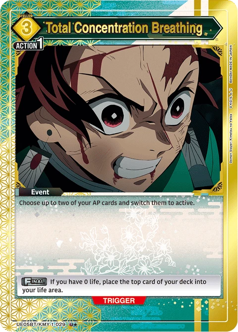 Total Concentration Breathing - Union Arena (English) card